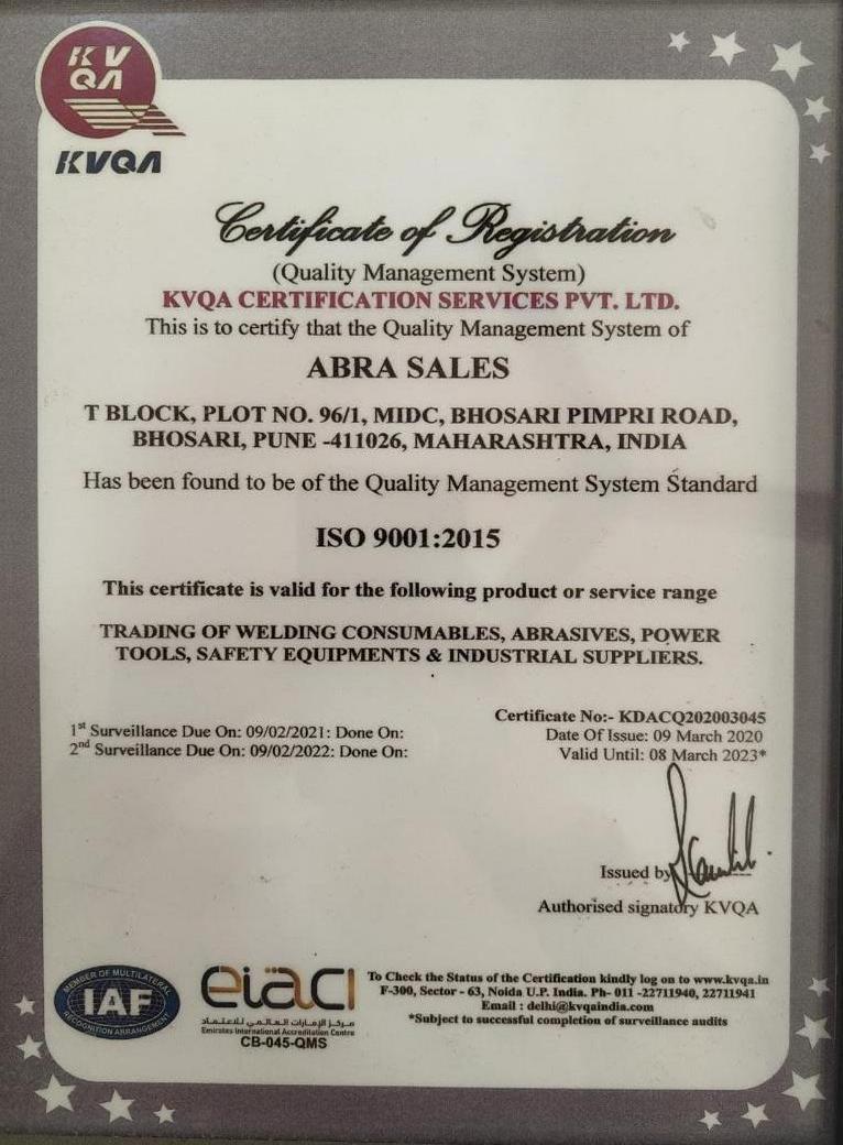 ISO Certificate